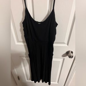 Loft black knee length dress xtreme comfort